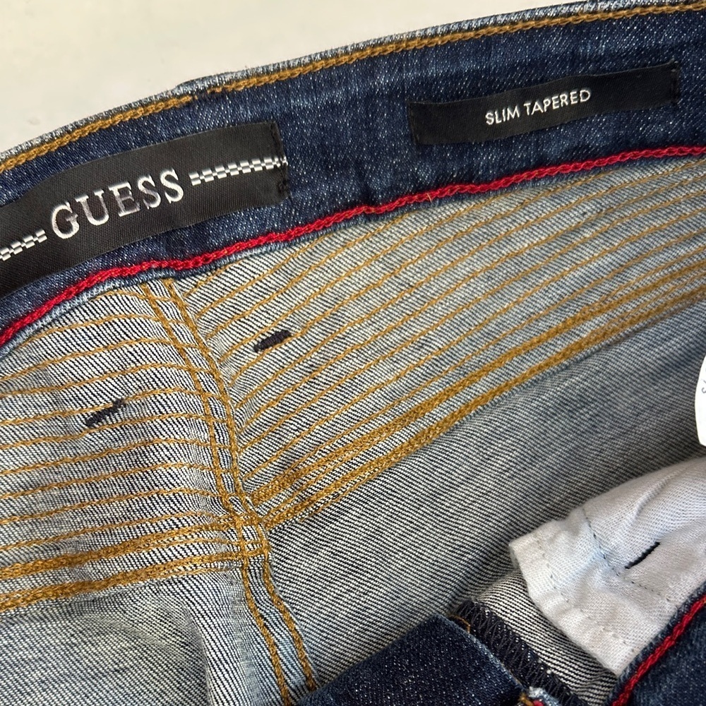 New Guess Slim Tapered Men’s Jeans Sz 32 - Picture 6 of 14